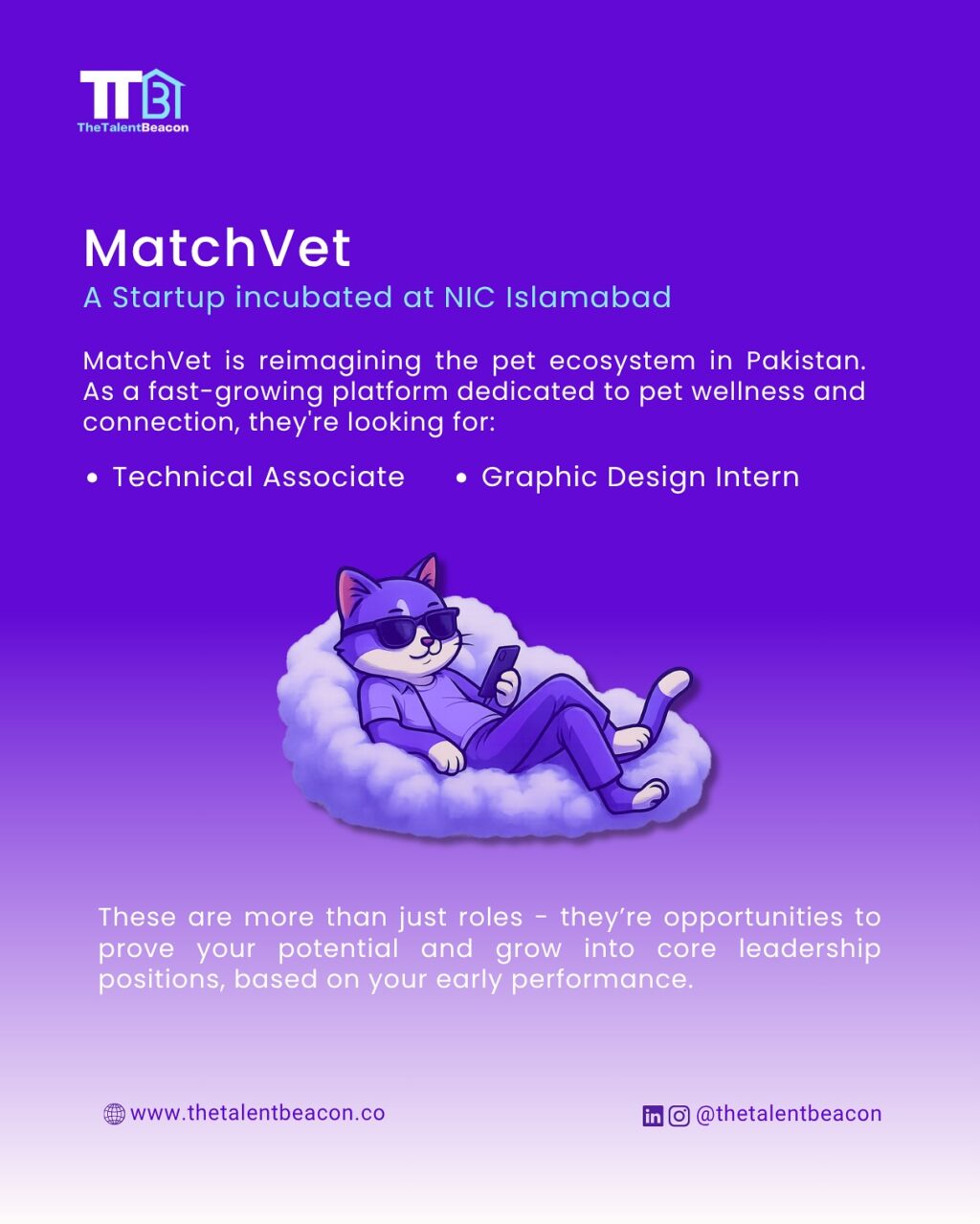 Instagram post from thetalentbeacon. This post is in position 1.